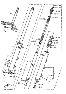 FZR750 Передняя вилка