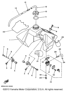 YZ80G1 Топливный бак