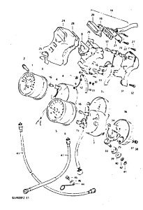 GSX400 Спидометр-тахометр