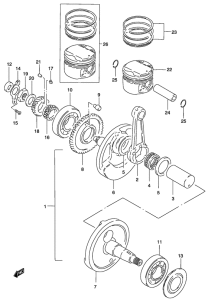 GZ250 Вал коленчатый