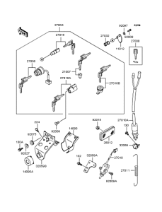 BJ250 Замок зажигания