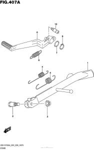 GSX-S750 (ABS) Подножка