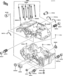 EX305 Картер двигателя