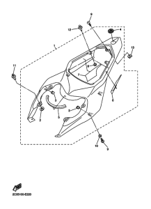 YZF-R6 Боковая крышка
