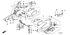 CBF150 Front side cowl