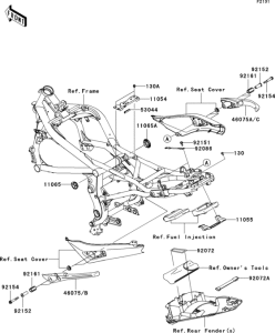 ER650 Рама ,крепежные детали