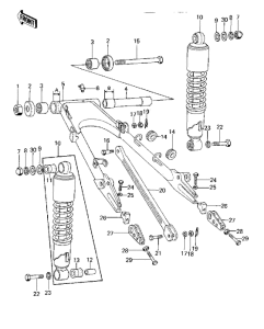  Swing arm / shock absorbers