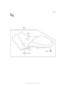 KLE650 Сиденье