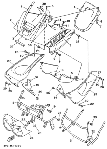 TDM850N (37KW) Motorabdeckung