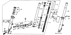 GL1500SE Вилка передней оси