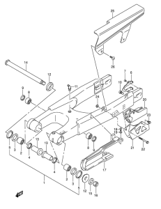 DR-Z400 Маятник задний