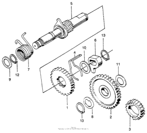 SL350 Primary kick starter