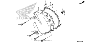 GL1800 (ABS) Кожух сцепления