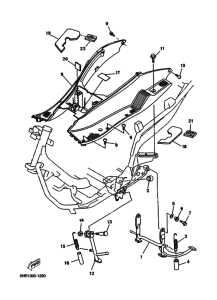 YP125D Support reposepieds