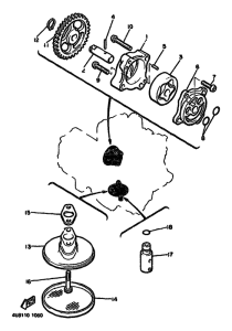 XJ550 Масляный насос