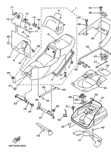 YP250D Сиденье