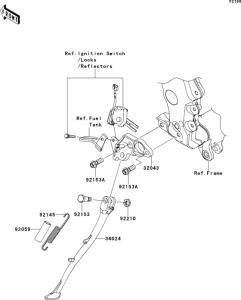 ZX1400 Подножка