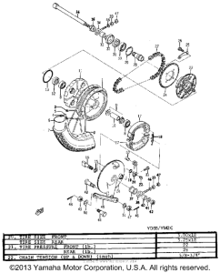 YM2C Переднее колесо