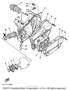 TW200BC Воздушный фильтр