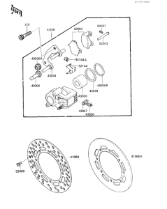 KX500 Передний суппорт