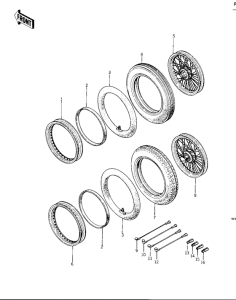 KZ400 Колеса,покрышки