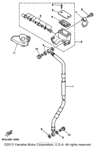YZ80G1 Главный тормозной цилиндр