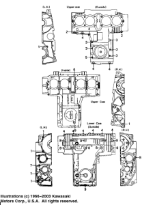 KZ650 Crankcase bolt & stud pattern