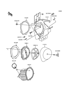 KX125 Воздушный фильтр