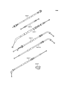 ZR400 Тросы управления