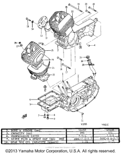 YM2C Картер двигателя