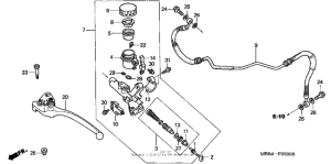 VTR1000F Цилиндр сцепления