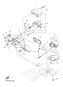 WR450F Taillight unit ass`y
