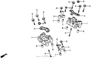 VT600C Camshaft holder