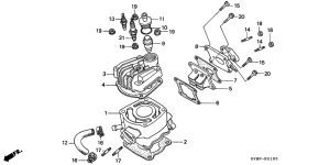 CRM50R Cylinder / cylinder head