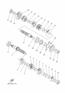 XT660Z (ABS) Трансмиссия