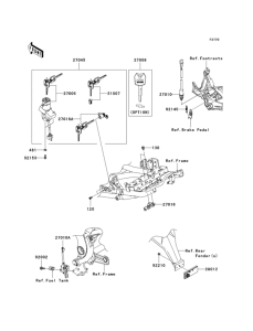 KLE650 Замок зажигания