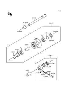BJ250 Переднее колесо