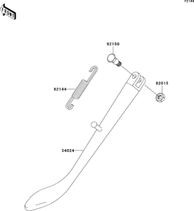 BN125 Подножка