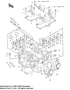 KZ750 LTD Cylinder head / cover
