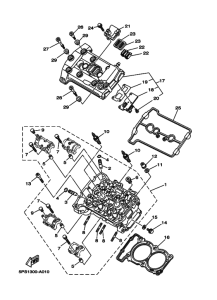 TDM900 Головка цилиндров