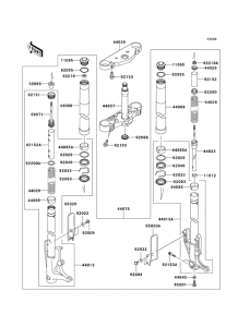 VN1600 Вилка передней оси