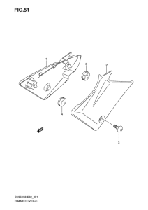 SV650 Обтекатель задний