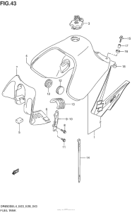  Fuel Tank (Dr650Sel4 E28)