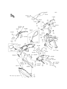 EX400 カウリング