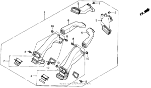 GL1500 Air duct set 90
