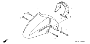 FJS600 (ABS) Переднее крыло