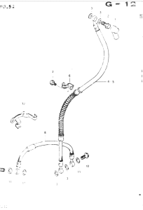 GSX400 Передние тормозные трубки