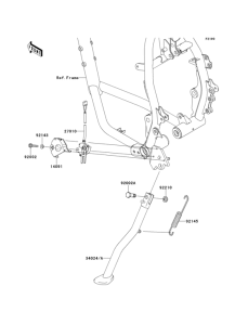 KL650 Подножка