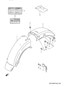 GN125 Заднее крыло