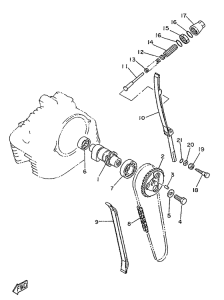 SR250SP Arbol de leu. cadena